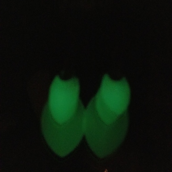 Glow in dark scale dangle earrings - Picture 3 of 4